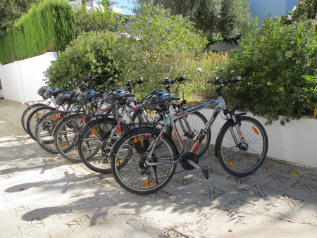 Grupos pueden ir en con esos bicicletas para una excursión en la Costa del Sol
